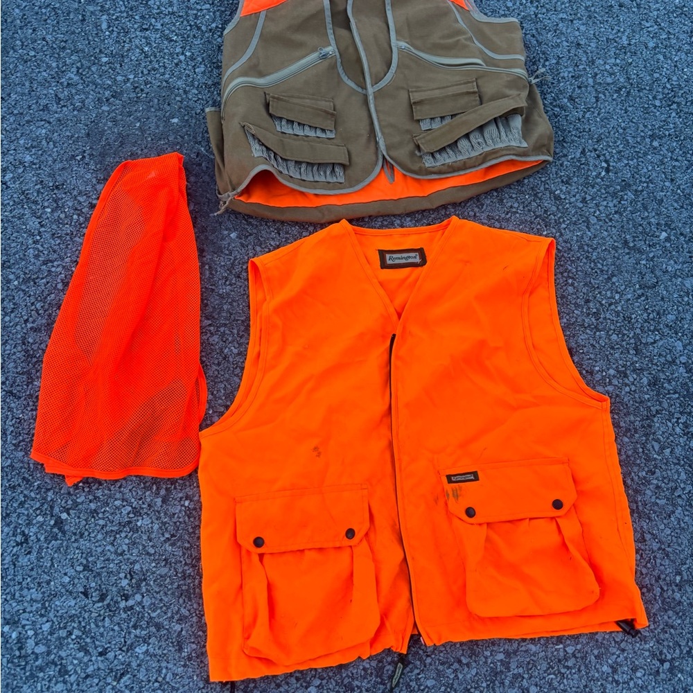 Orange Safety Hunting Vest Costume - Remington